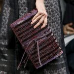 Bottega Veneta Purple/Black Embellished Clutch Bag - Fall 2016