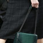 Bottega Veneta Teal Crocodile Flap Bag - Fall 2016