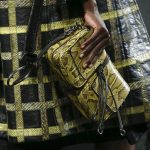 Bottega Veneta Yellow/Black Python Clutch Bag - Fall 2016