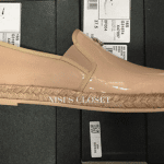 Chanel Beige Patent Loafer Espadrilles