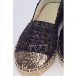 Chanel Blue Tweed/Patent Espadrilles