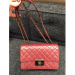 Chanel Burgundy Beauty Lock Mini Flap Bag