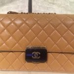 Chanel Camel Beauty Lock Large Flap Bag