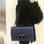 Chanel Navy Blue Beauty Lock Large Flap Bag