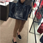 Chanel Navy Leather Deauville Tote Bag 3