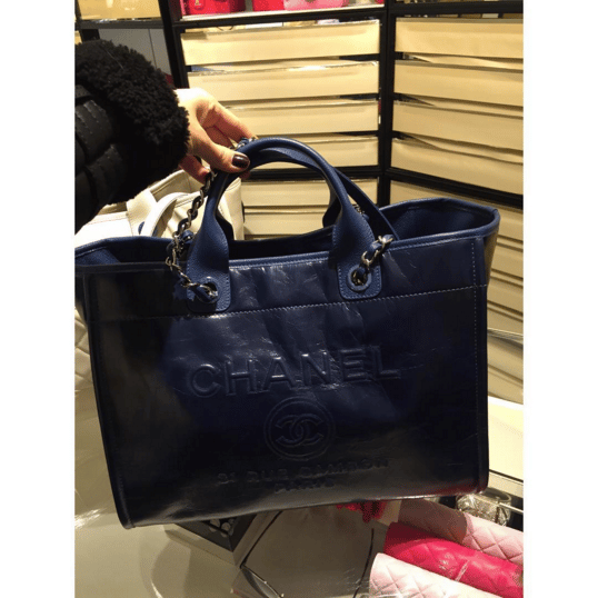 Chanel Leather Deauville Tote Bag Reference Guide - Spotted Fashion