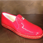 Chanel Red Loafer Espadrilles