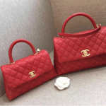 Chanel Red Mini and Small Coco Handle Bags