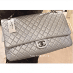 Chanel Silver XXL Flap Bag 3