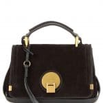 Chloe Black Suede Indy Small Shoulder Bag