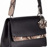 Dior Black Calfskin/Python Be Dior Bag