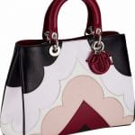 Dior Black/Burgundy/Pink Diorissimo Bag