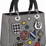 Dior Black/White Badges Lady Dior Bag