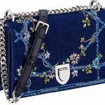 Dior Blue Embellished Denim Diorama Flap Bag