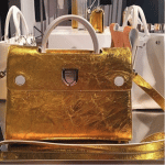 Dior Gold Diorever Tote Bags