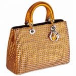 Dior Gold Woven Diorissimo Bag