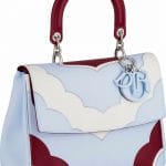 Dior Light Blue/Burgundy/White Be Dior Bag