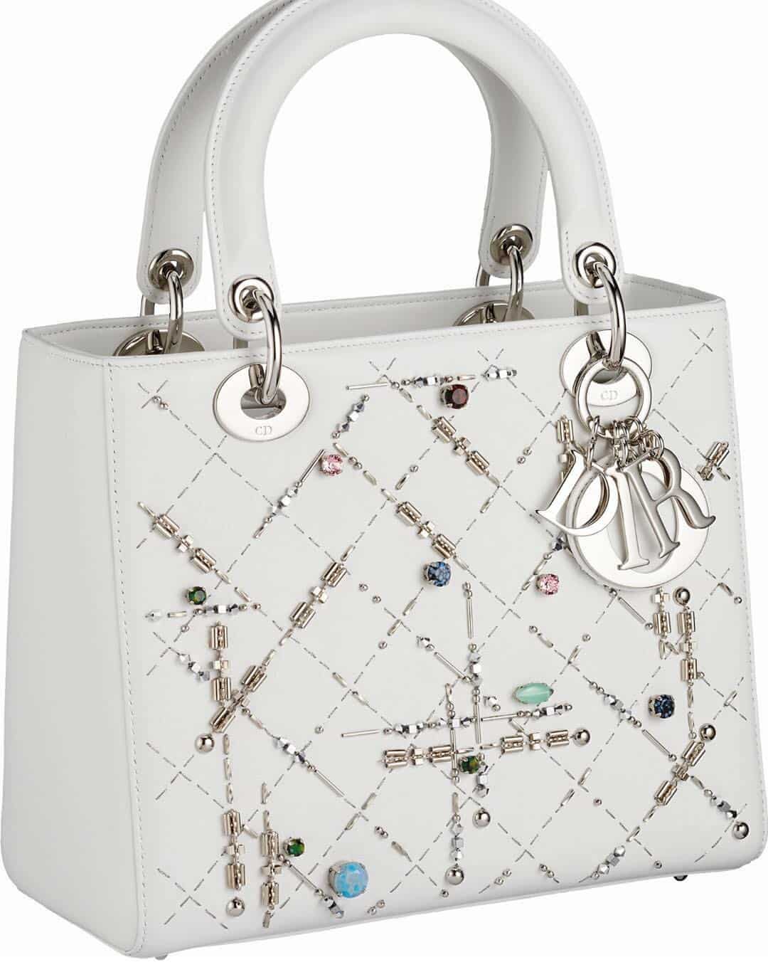 dior white purse