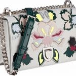 Dior White Multicolor Patchwork Diorama Flap Bag