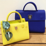 Dior Yellow and Blue Diorever Tote Bags