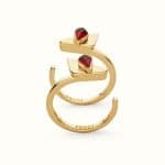 Fendi Red Crystal Wonders Rings