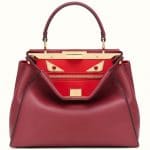 Fendi Soft Cherry Regular Peekaboo Bag