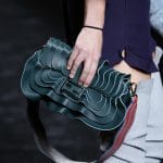 Fendi Teal Wavy Baguette Bag - Fall 2016