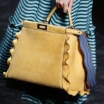 Fendi Yellow Suede Peekaboo Bag