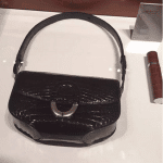 Hermes Black Crocodile Cherche Midi PM Bag