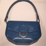 Hermes Blue Lizard Cherche Midi PM Bag