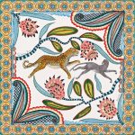 Hermes The Savana Dance Silk Twill Scarf 70