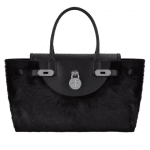 Hill and Friend Liquorice Black Shearling Happy Bag