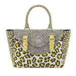 Hill and Friends Yellow/Black Leopard Happy Satchel Bag