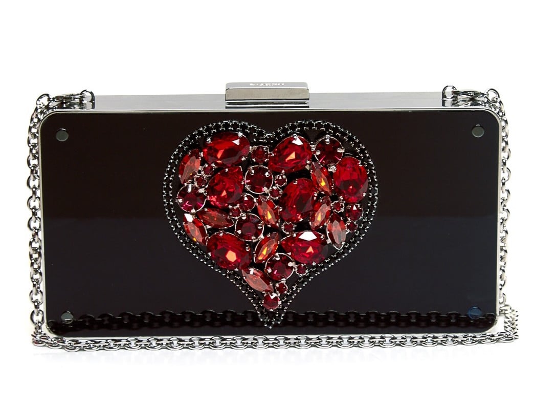 Lanvin Heart Embellished Clutch Bag