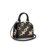 Louis Vuitton Black Chain Flower Alma BB Bag