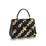 Louis Vuitton Black Chain Flower Epi Cluny MM Bag