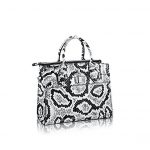 Louis Vuitton Black/White Python City Steamer PM Bag