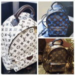 Louis Vuitton Noir/Blanc and Noir/Bleu Monogram Canvas Backpack Bags