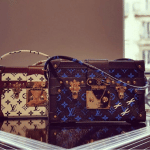 Louis Vuitton Noir/Blanc and Noir/Bleu Monogram Canvas Petite Malle Bags