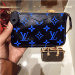 Louis Vuitton Noir/Blue Monogram Canvas Pochette Accessoires