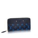 Louis Vuitton Noir/Blue Monogram Canvas Zippy Wallet