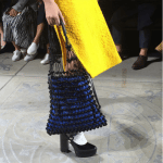 Mulberry Black/Blue Beaded Tote Bag - Fall 2016