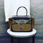 Paula Cademartori Black/Yellow Printed Iris Bag - Fall 2016