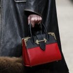 Prada Black/Red Buckled Tote Bag - Fall 2016