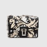 Proenza Schouler Black/Milk/White Floral Hava Chain Shoulder Bag