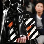 Proenza Schouler Black/White/Red Striped Top Handle Bag - Fall 2016