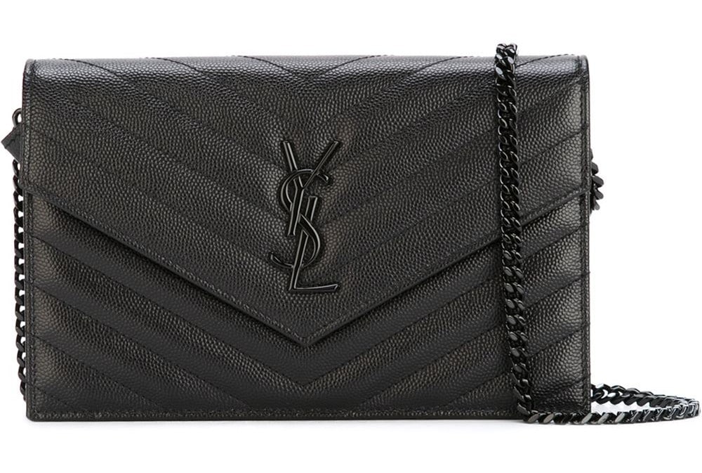 Saint Laurent Matelasse Monogram Shoulder Bag