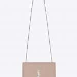 Saint Laurent Powder Pink Medium Monogram Kate Satchel Bag