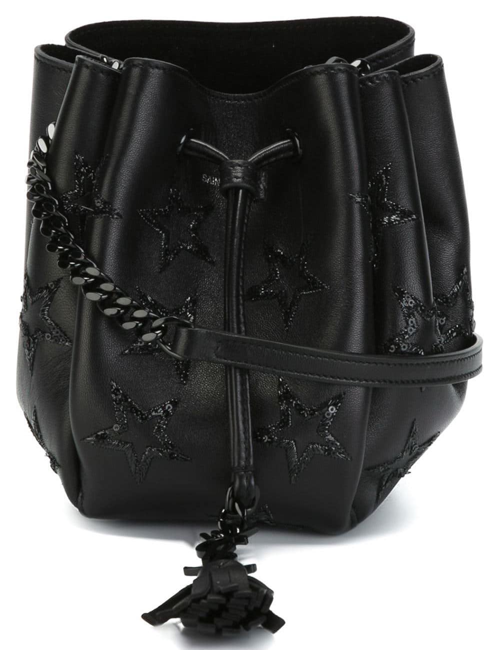 Saint Laurent Star Embellished Mini Emmanuelle Bucket Bag