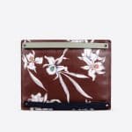 Valentino Brown Orchids Print Hawaiian Couture Clutch Bag